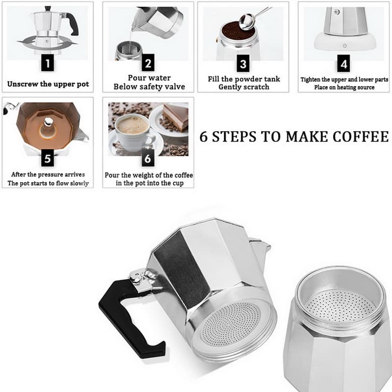 Moka Pot Stovetop Espresso Maker image 4