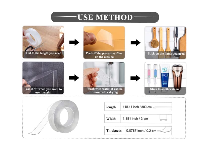 Incredible Double-Sided Clear Mounting Tape image 4