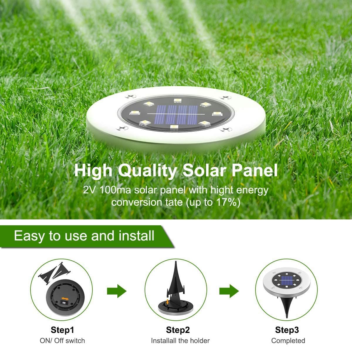 Solar-Powered Waterproof Garden Light image 5