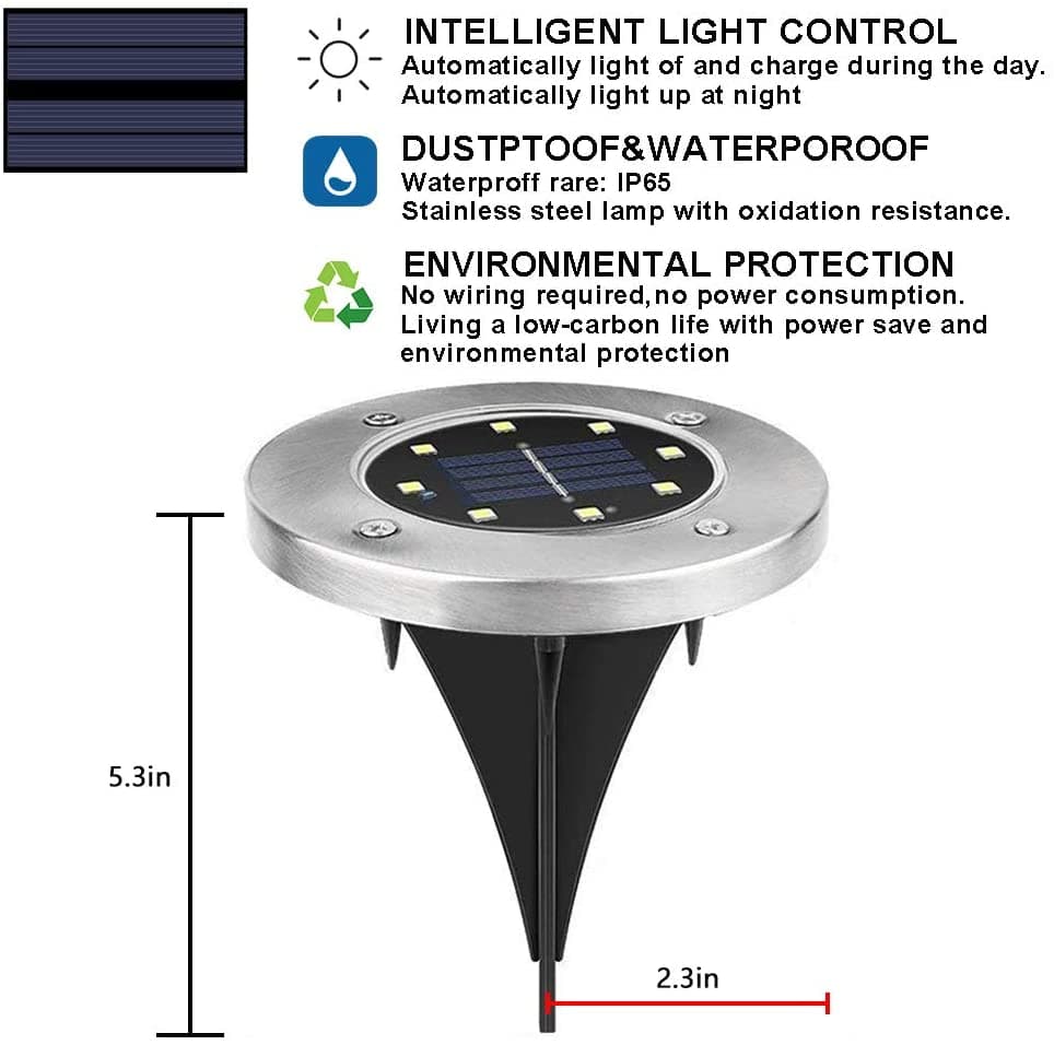 Solar-Powered Waterproof Garden Light image 8